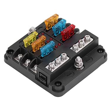 Imagem de Componentes Eletrônicos para Eletricista, Caixa à Prova d'água, 1032v, 6 Vias, Display Led, Bloco de Veículo, Eletricista