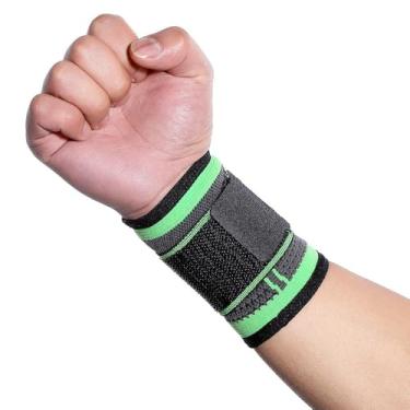 Imagem de Munhequeira Tendinite Elástica compressão punho pulso Suporte