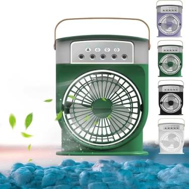 Imagem de YYGJYGOO Polarlux Ice Fan, Polarlux Air Cooler, Ventilador de nebulização portátil com 3 velocidades de vento, ventilador de refrigeração portátil com sistema de resfriamento de gelo para escritório