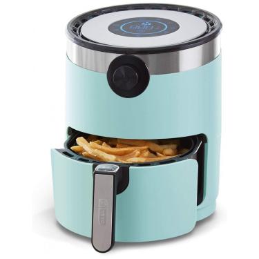 Imagem de Fritadeira Elétrica AirFryer 2.8L com Painel Digital, 1200W, turquesa, turquesa, 110v, DASH DMAF360GBAQ02, Azul turquesa