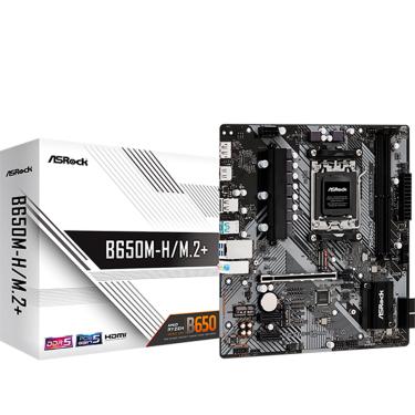 Imagem de Placa Mãe ASRock B650M-H, AMD AM5, DDR5, Micro ATX, M.2+