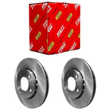 Imagem de Par Disco Freio Gol G5 2008 a 2012 Dianteiro Ventilado Aro 14 Original