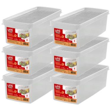 Imagem de Kit 6 Caixa Organizadora Pequena Verduras Legumes Ordene
