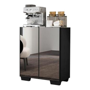 Imagem de Aparador com Espelho Multimóveis Cantinho do Café com 2 Portas FG3614 