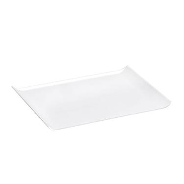 Imagem de Bandeja Servir Quadrada 30x45 Branca Em Policarbonato Linha Profissional Cook Vem