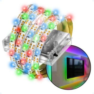 Imagem de Fita Led RGB 120 Leds Para Quarto Sala Autoadesiva 2 Metros - Hxt, Rgb
