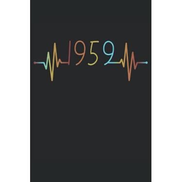 Imagem de Herzschlag Geburtstag Geboren 1959 Jahr Jahrgang Heartbeat Frequenz: RÄTSELBUCH - 100x SUDOKU MEDIUM - Lustiges Herzlinie Geburtstags Geschenk, ... Rätsel, Notiz, Buch, Gehirnjogging, Logik