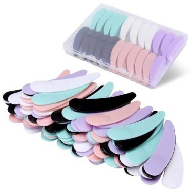 Imagem de 50Un Mini Espátula Ponta Redonda Para Cremes Faciais Skin Care - Kit 5