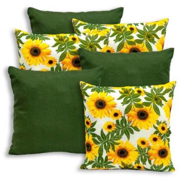 Imagem de Kit 6 Capas de Almofada c/ Zíper 40x40cm Gorgurinho - RAFALORO, GIRASS