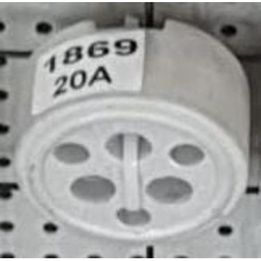 Imagem de Tomada De Louça Macho E Fêmea 20a (3 pinos) - MECTRONIC