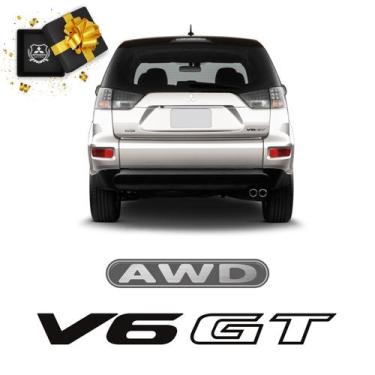 Imagem de Kit Adesivos Outlander Awd V6 Gt 2007/2013 Tampa Traseira - SPORTINOX,