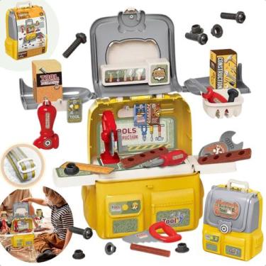 Imagem de Maleta De Ferramentas Infantil Mecânica Tools bancada 3 em 1