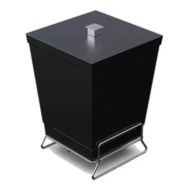 Imagem de Lixeira Multiuso 6,5 Litros c/ tampa Móvel e Suporte em aço cromado - 