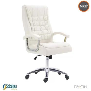 Imagem de Cadeira Office Giratória California Pu Várias Cores Braços Fixos NR17 