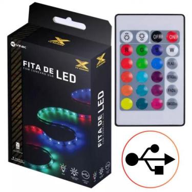 Imagem de Fita de Led Vinik Luz Rgb Vx Gaming Com Controladora Rgb Conexão USB  