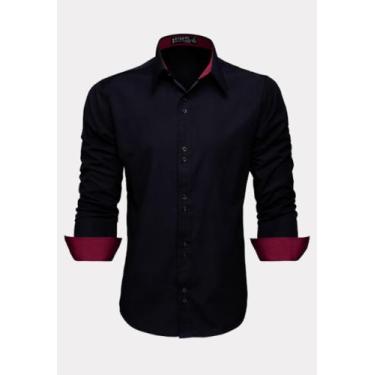 Imagem de Camisa Social Masculina Moda Maior Homens Plus Size - LORD FINESSE CAM