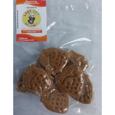 Imagem de PETISCO Natural banana e aveia formato morango 100 gramas - Chef Pet G