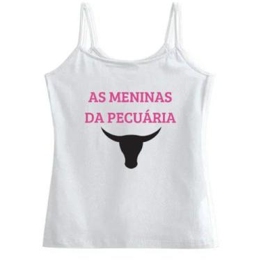 Imagem de Regata alcinha feminina as meninas da pecuária - DAVITHAY, P, Branco