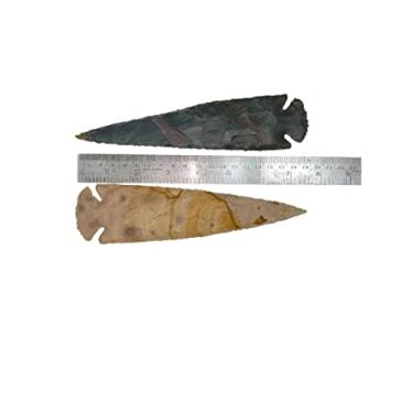 Imagem de texasrun 2 peças, ponta de pederneira, ponta de flecha, lança, coleção New Project Count