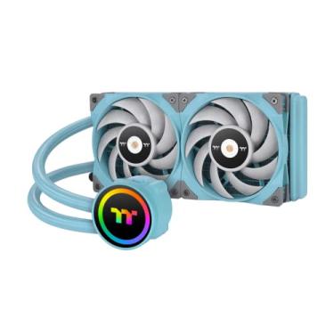 Imagem de Thermaltake TOUGHLIQUID 240 ARGB Motherboard Sync - Turquesa Edição AMD/AM5/Intel LGA1700 Pronto All-in-One Sistema de Refrigeração Líquida 240 mm Radiador de Alta Eficiência CPU Cooler CL-W319-PL12TQ-A