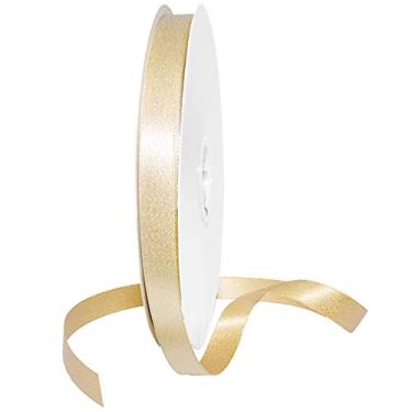 Imagem de Morex Ribbon Fita de pérola purpurina, 1,5 cm por 100 metros, Off White