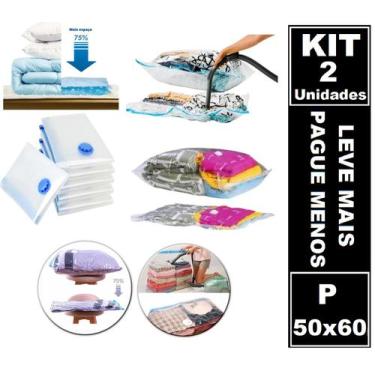 Imagem de 2 Saco À Vácuo 50x60 Organizador De Roupa Edredom Multiuso - Western 