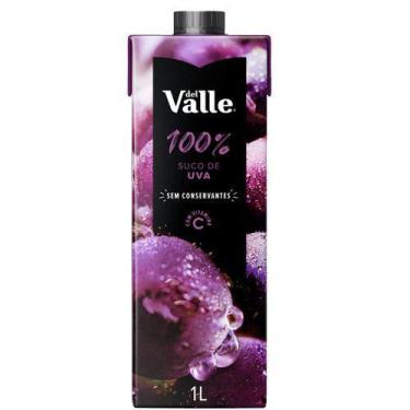 Imagem de Suco de Uva 100% DEL VALLE 1l, 1 Unidade, Uva