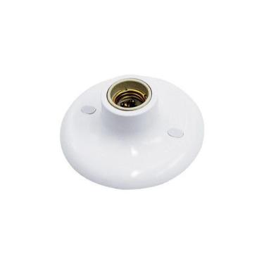 Imagem de Plafon Plafonier Simples Soquete Bocal E27 Em Porcelana - Taschibra, B