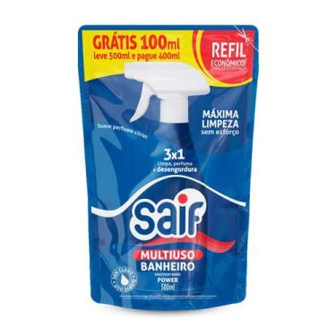 Imagem de Limpador Multiuso Banheiro Sachê Saif 500Ml, Limpa Banheiro Sem Cloro 
