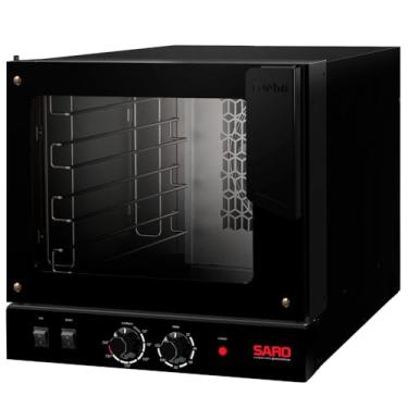 Imagem de Forno Turbo Elétrico 4 Esteiras SARO FT22 2500W com Interior de Inox Preto 220V