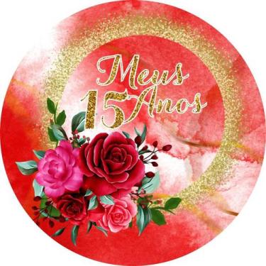 Imagem de Painel Redondo C/ Elástico 1,50m 15 Anos - Fadrix