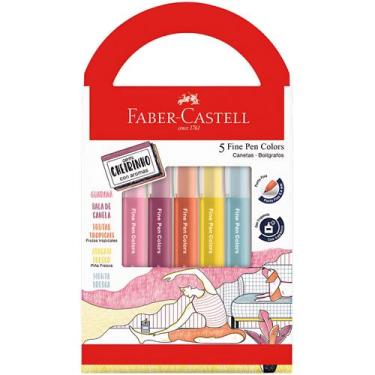 Imagem de Caneta Fine Pen Faber Castell Ponta Fina Contorno Cheirinho - Faber-Ca