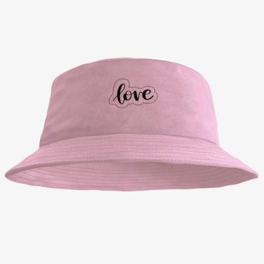 Imagem de Chapéu Bucket Hat Estampado Love - MP Moda Masculina, Único, Rosa