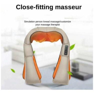 Imagem de Colete Shiatsu Pescoço Massageador Cervical Ombros Lombar - oem