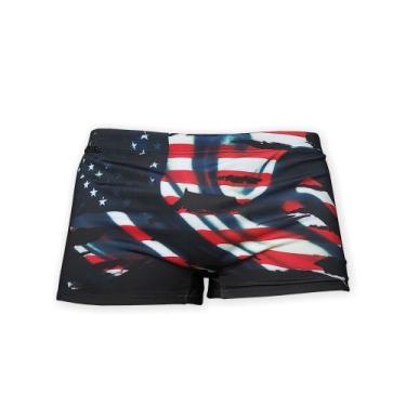 Imagem de Sunga Boxer Grigo Collection Bandeiras Com Bolso Lançamento, Preto, 44