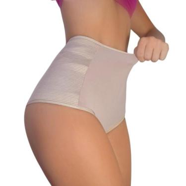 Imagem de Kit 4 Calcinha Abdominal Anti Culote Pos Parto Mulher Viére, GG, Choco