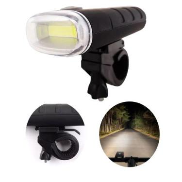 Imagem de Lanterna Led 3 Modos P/ Bike Farol Dianteiro Trilha Noturna Segurança 