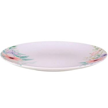 Imagem de Kit Jogo De Prato Raso Jantar 6 Pessoas 6pçs Floratta 28cm