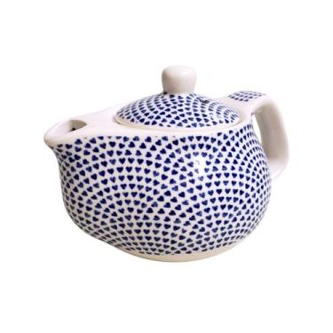 Imagem de Bule de Chá Porcelana Flores Pequeno Infusor Chaleira 250ml - Tokyo De