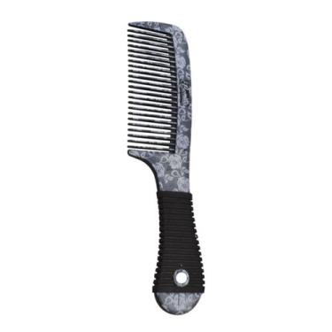 Imagem de Pente De Cabelo Uso Diário Com Cabo Emborrachado Bonitta, Cinza