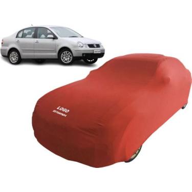 Imagem de Capa Para Proteger Pintura Carro Polo Sedan 2005 - Mz, Vermelha