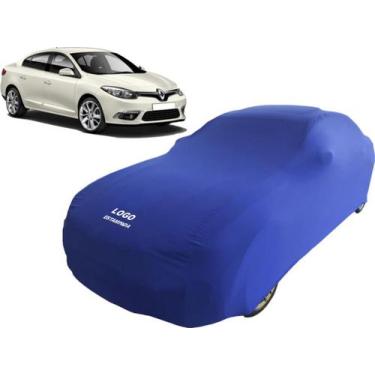 Imagem de Capa Renault Fluence Tecido Lycra Macio Não Risca Pintura - Mz, Azul