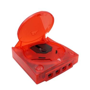Imagem de Hzxkqmil Replacement Shell for SEGA Dreamcast DC Retro Video Game Console, Translucent Plastic Housing Case Accessories for Dreamcast DC, Transparent Red