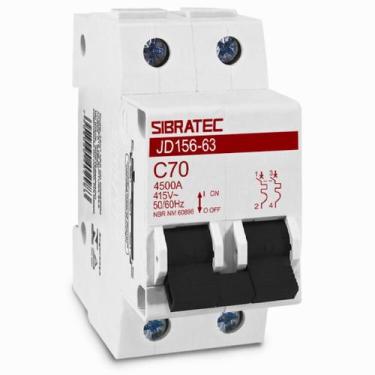 Imagem de Disjuntor tipo DIN (Mini) Bifásico - SIBRATEC