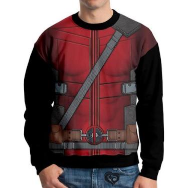 Imagem de Moletom Deadpool Infantil UNISSEX Roupa blusa casaco - Alemark, 4, Mol