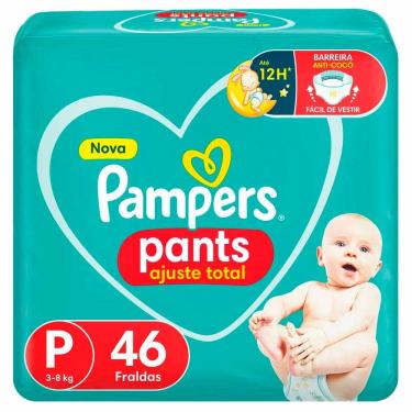 Imagem de Fralda Infantil Pampers Pants Ajuste Total Tamanho P com 46 Unidades