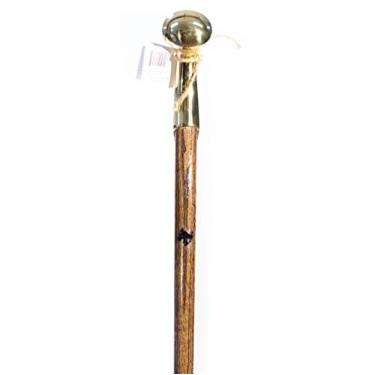 Imagem de bengala de caminhada – Bubba Stik Texas"Padrão" estilo bastão de caminhada com alça de bainha de latão. Feito no Texas pela Real Texans., Jacobean, 36" Tall