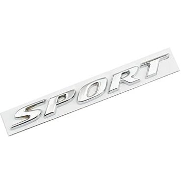 Imagem de CONGCONG Emblema de Letra Esportiva Abs Tampa Do Porta-Malas Logotipo Traseiro Emblema Serve para Honda Cr-V/Fit/Cr-Z/Insight/Accord/Civic (Prata)