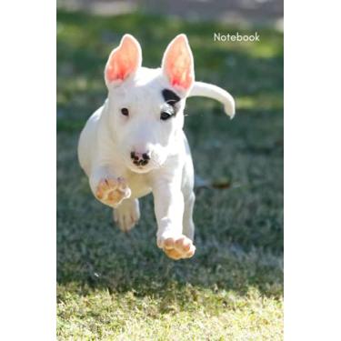 Imagem de Notebook - Happy Running Dog: A4, Lined Notebook, Planner, Diary, Sketchbook, Writing, Gift, Student, Dog Lover