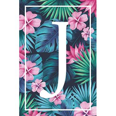 Imagem de J: Letter J Floral Monogram Beautiful Notebook Diary for Writing & Notes for Girls and Women: J monogram Gift Lined Notbook/Journal/Dairy Gift, 110 Blank Pages, 6x9 Inches, Matte Finsh Cover